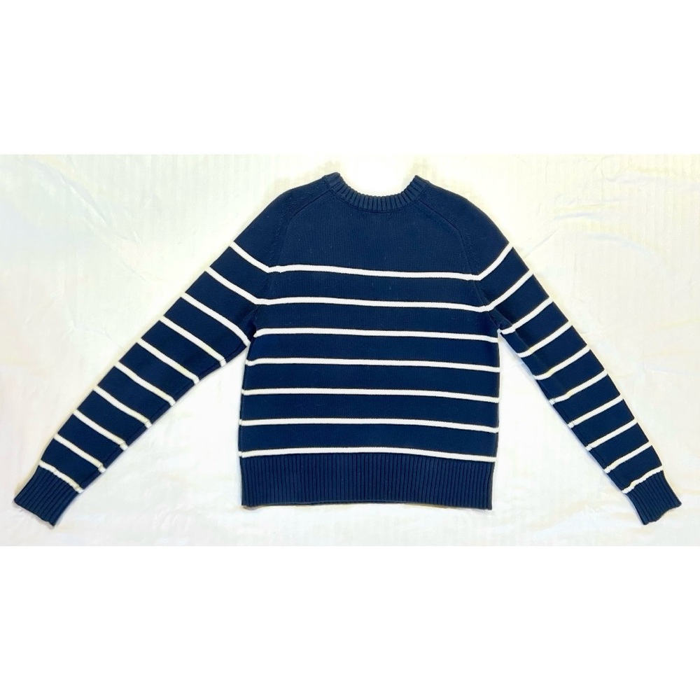 Cotton-silk crew neck sweater - Picture 3 of 8